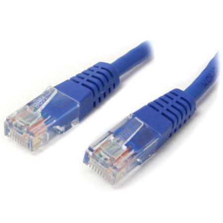 StarTech.com 6 ft Cat5e Blue Molded RJ45 UTP Cat 5e Patch Cable - 6ft Patch Cord