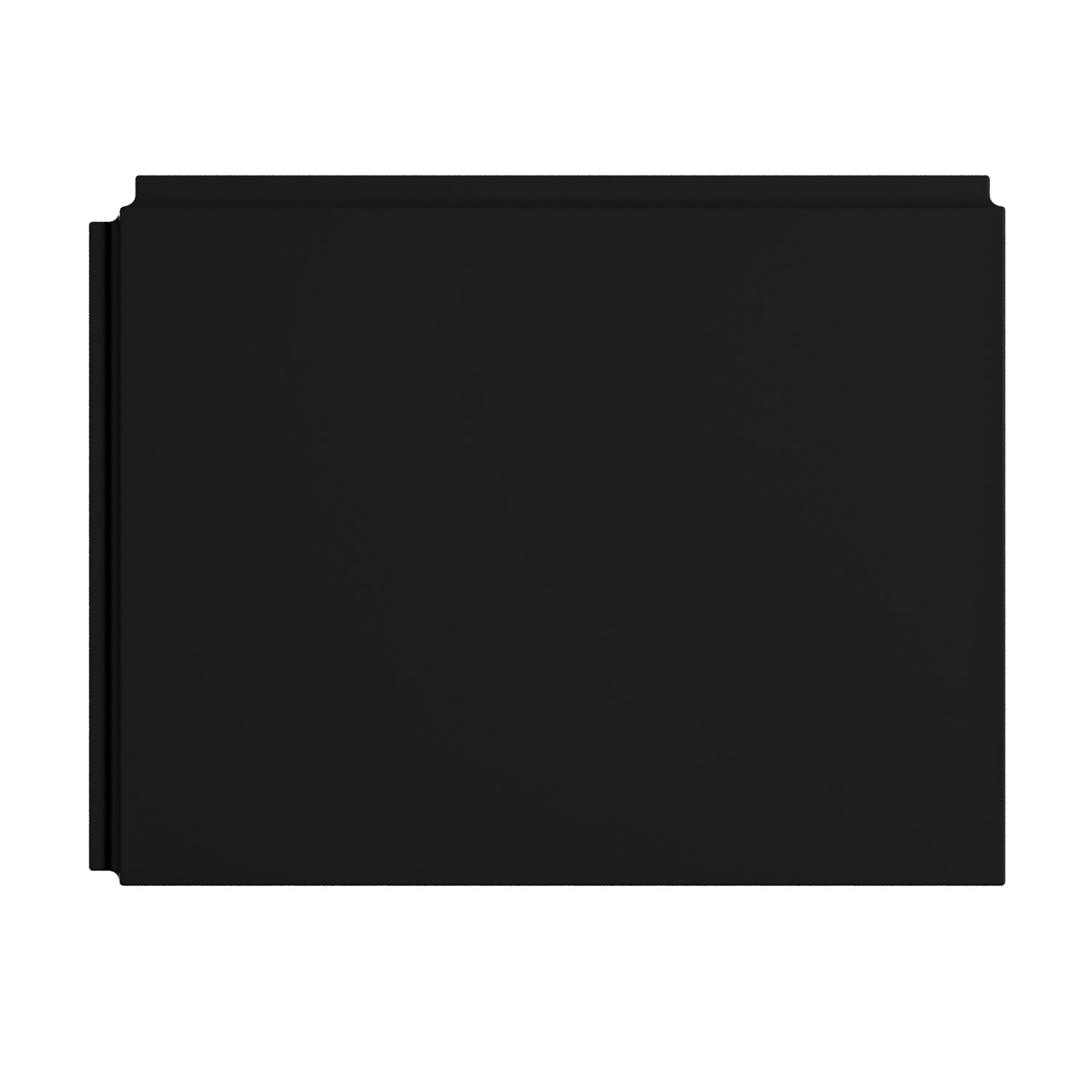 Malden Black 700Mm Matt Acrylic Bath End Panel
