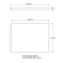 700mm Matt Black Acrylic Bath End Panel - Malden