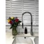 Chrome Single Lever Pull Out Dual Spray Monobloc Kitchen Mixer Tap - Enza Malvern