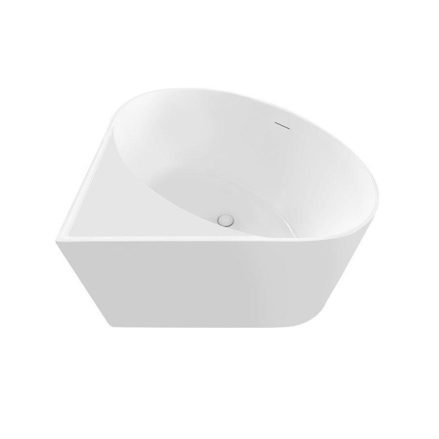 Freestanding Double Ended Small Round Corner Bath 1000 x 1000mm - Malta