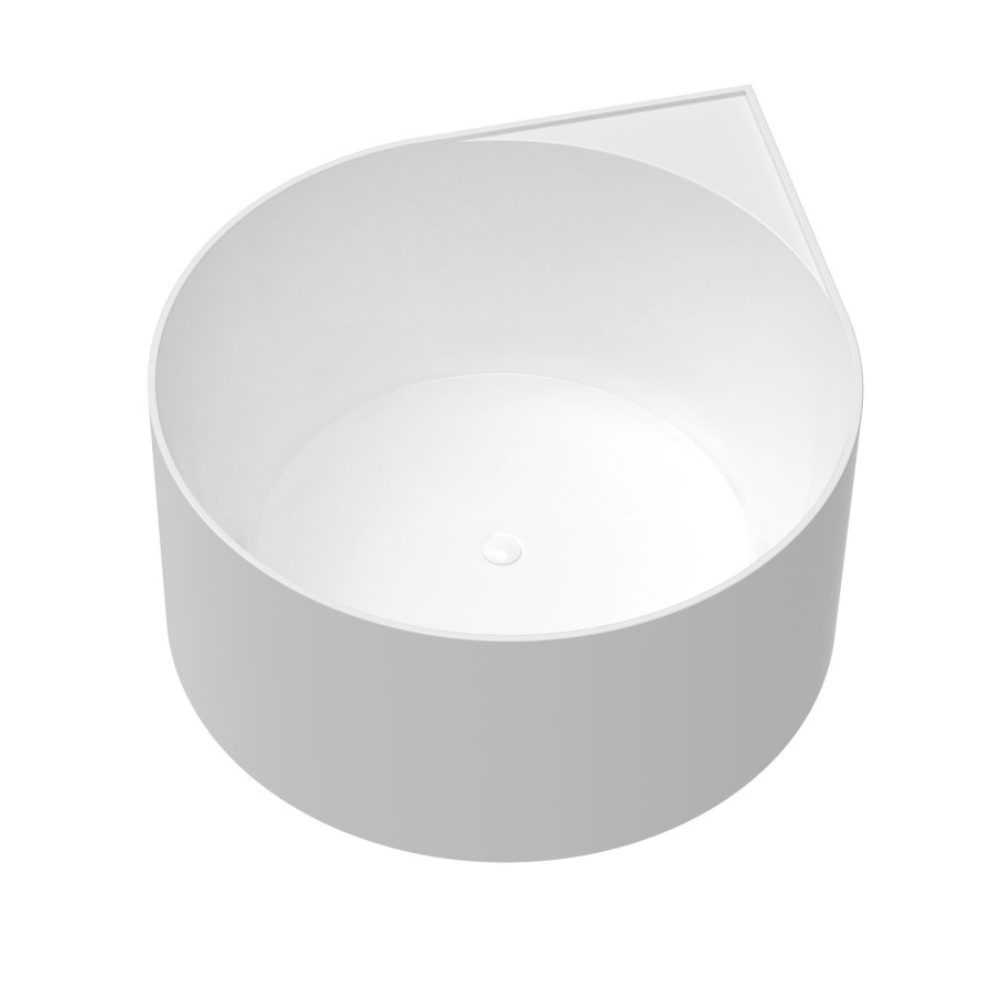 Freestanding Double Ended Round Corner Bath 1250 x 1250mm - Malta