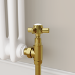 Maesta Brushed Brass Traditional Manual Angled Radiator Valves (pair)