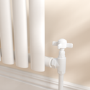 Maesta White Traditional Manual Angled Radiator Valves (pair)
