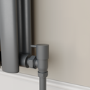 Elego Anthracite Gray Modern Manual Angled Valves (pair)