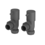 Elego Anthracite Gray Modern Manual Angled Valves (pair)