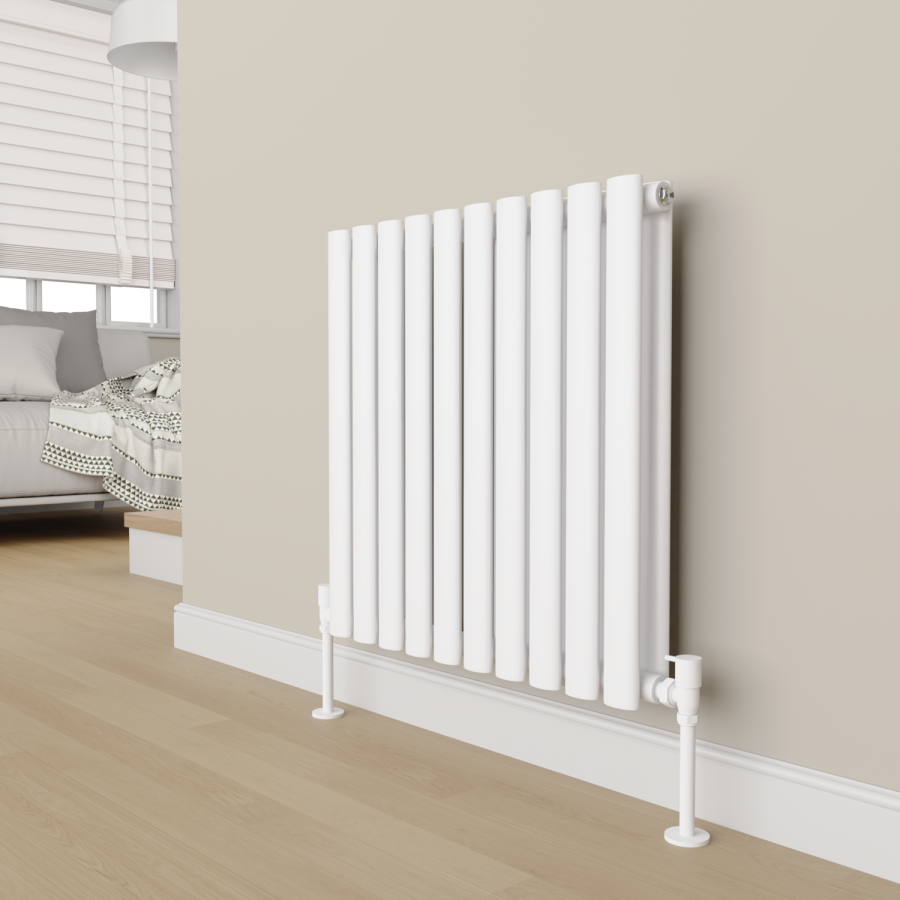 Elego White Modern Manual Angled Valves (pair)