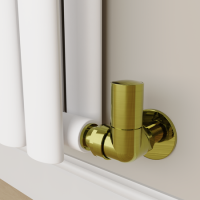 Elego Brushed Brass Modern Manual Corner Radiator Valves With Lockshield Elego Brushed Brass Modern Manual Corner Radiator Valves With Lockshield
