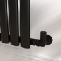 Elego Matte Black Modern Manual Corner Radiator Valves With Lockshield
