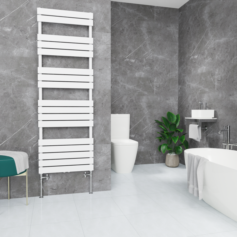 Maesta Chrome Traditional Manual Straight Radiator Valves (pair)