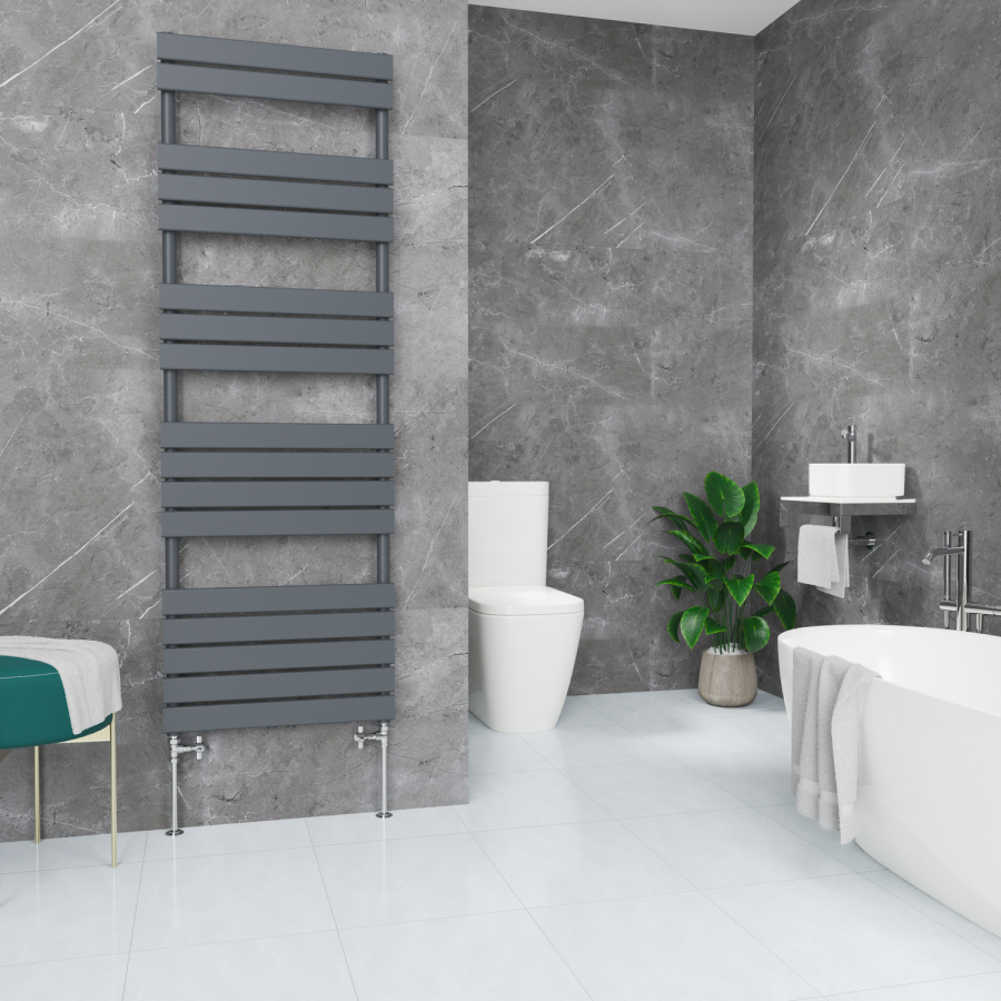 Maesta Chrome Traditional Manual Straight Radiator Valves (pair)