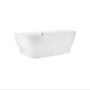 GRADE A2 - Freestanding Back to Wall Double Ended Bath 1650 x 780mm - Manilla
