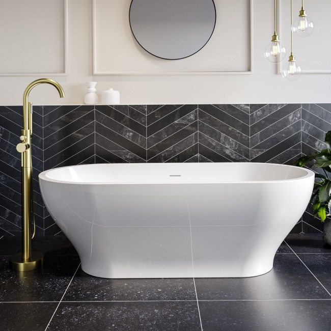Healey & Lord Modern Collection 1700 x 800mm Double Ended Freestanding Bath  with Waste & Overflow