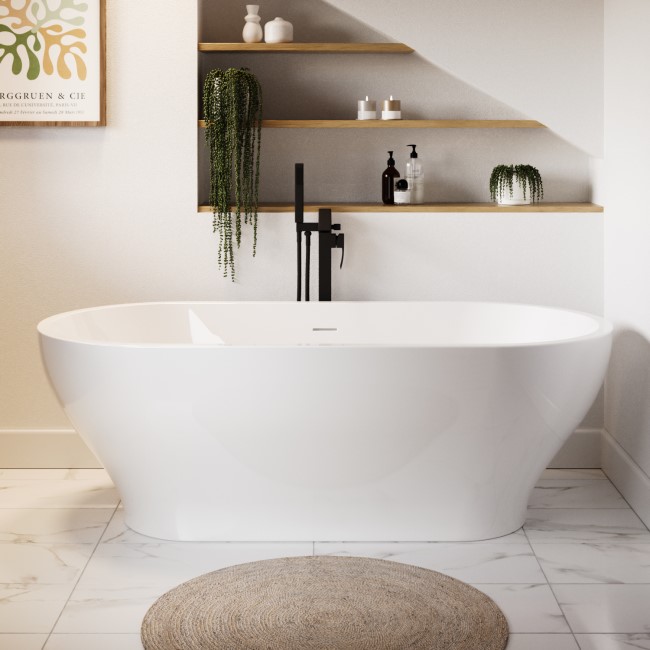 Healey & Lord Modern Collection 1700 x 800mm Double Ended Freestanding Bath  with Waste & Overflow