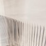 GRADE A1 - Chrome 8mm Fluted Glass Hinged Shower Door 800mm Left Hand - Matira