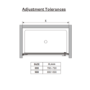 GRADE A1 - Chrome 8mm Fluted Glass Hinged Shower Door 800mm Left Hand - Matira