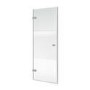 900mm Ribbed / Fluted Glass Left Hand Hinged Shower Door 8mm Glass - Matira