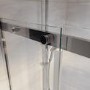 1000mm Ribbed / Fluted Glass Left Hand Sliding Shower Door 8mm Glass - Matira