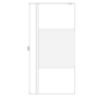 900mm Ribbed / Fluted Glass Shower Screen for Wet Room & Walk In Shower - Matira
