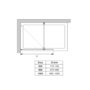900mm Ribbed / Fluted Glass Shower Screen for Wet Room & Walk In Shower - Matira