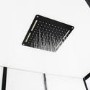 Insignia Monochrome Black Framed Quadrant Shower Cabin 900 x 900