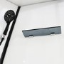 Insignia Monochrome Black Framed Quadrant Shower Cabin 900 x 900