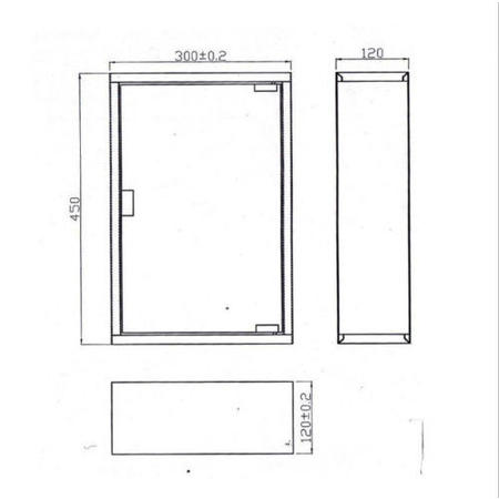 Troy Wall Mount Bathroom Mirror Cabinet