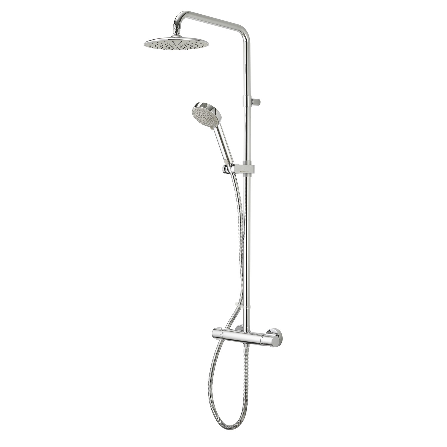 Aqualisa Grey Midas 110 Chrome Exposed Thermostatic Mixer Shower Set