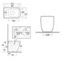 Back to Wall Toilet with Soft Close Seat - RAK Metropolitan