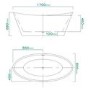 Duke Curved Double Ended Freestanding Bath - 1700 x 800mm