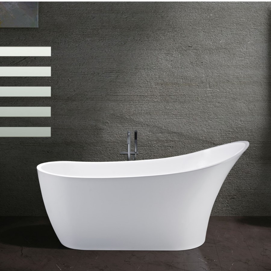 Darcy Modern Freestanding Slipper Bath - 1680 x 730 x 800mm