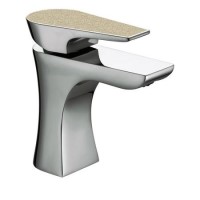 Bristan  Metallix Hourglass Basin Mixer Champagne Shimmer with Clicker Waste