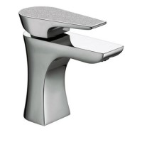 Bristan  Metallix Hourglass Basin Mixer Silver Sparkle with Clicker Waste