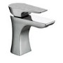 Bristan  Metallix Hourglass Basin Mixer Silver Sparkle with Clicker Waste