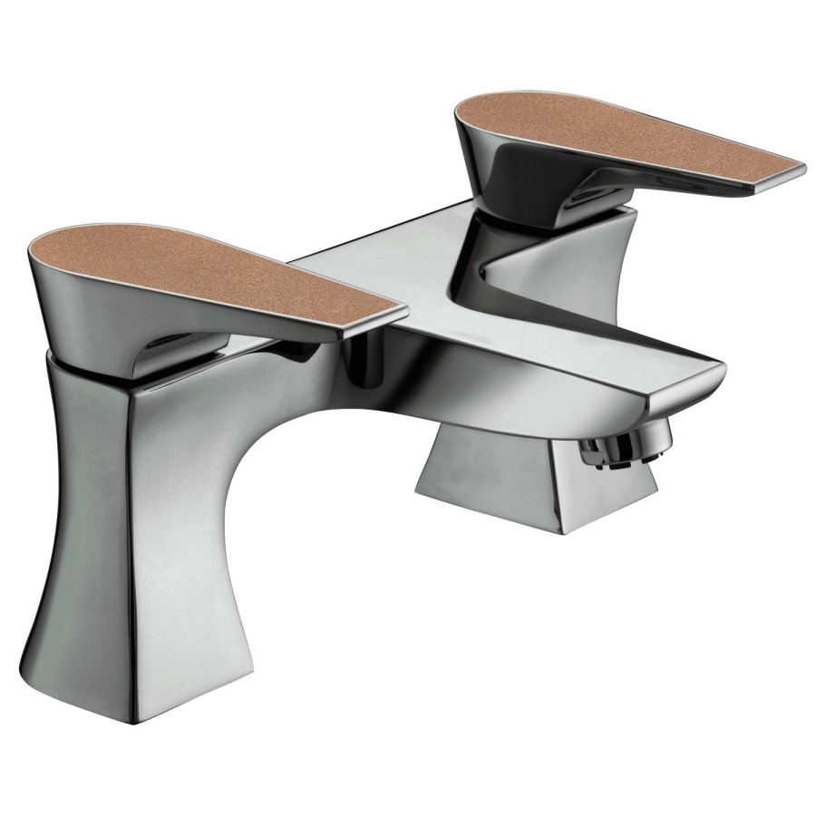 Bristan  Metallix Hourglass Bath Filler Copper Radiance