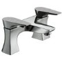 Bristan  Metallix Hourglass Bath Filler Silver Sparkle