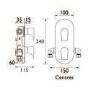 Bristan  Metallix Hourglass Concealed Dual Control Valve and Diverter Copper Radiance