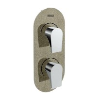 Bristan  Metallix Hourglass Concealed Dual Control Valve and Diverter Champagne Shimmer
