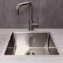 Single Bowl Stainless Steel Gunmetal Kitchen Sink - Reginox Miami