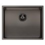 Single Bowl Stainless Steel Gunmetal Kitchen Sink - Reginox Miami
