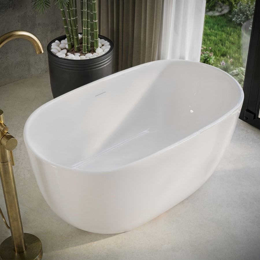 Small Freestanding Double Ended Bath 1300 x 720mm - Miro