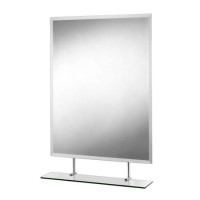 Croydex Helton Rectangular Mirror with Under Shelf