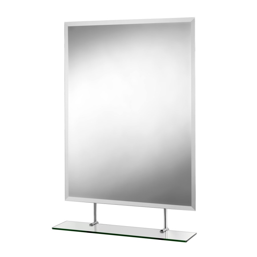 Croydex Helton Rectangular Mirror with Under Shelf