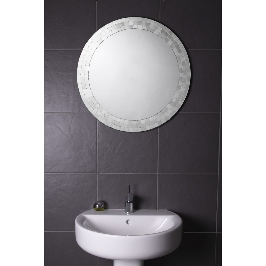 Croydex Meadley Hang N Lock Bathroom Mirror - 600 x 600mm