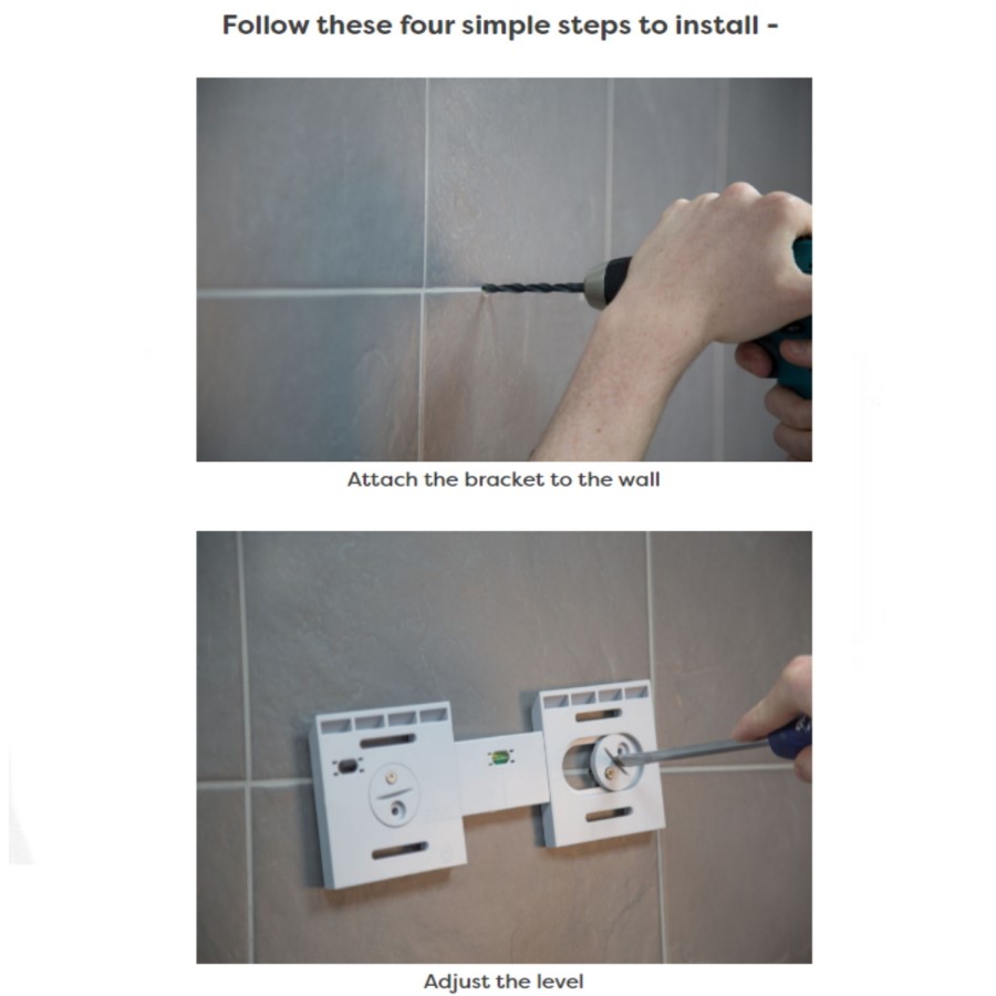 Croydex Meadley Hang N Lock Bathroom Mirror - 600 x 600mm
