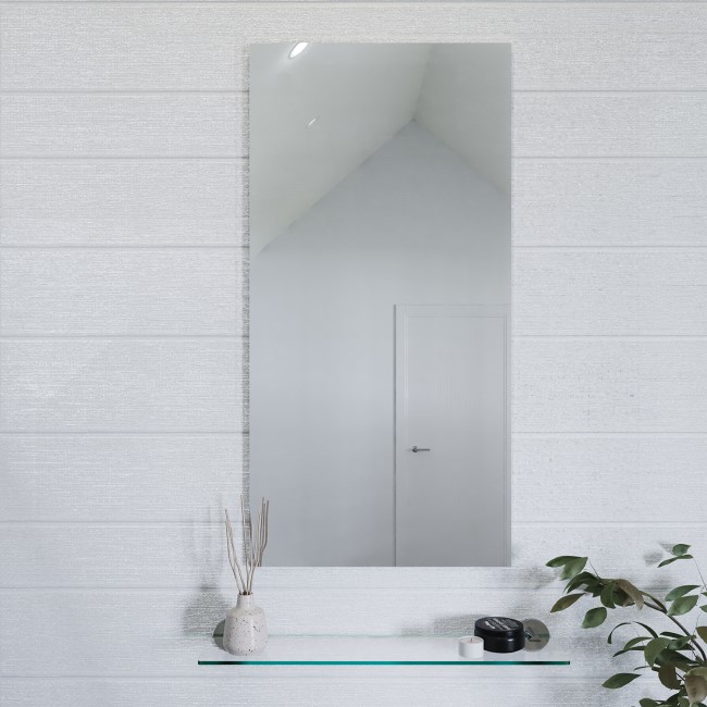 Rectangular Hang N Lock Bathroom Mirror 450 x 900mm  - Croydex