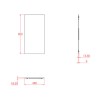 Rectangular Hang N Lock Bathroom Mirror 450 x 900mm  - Croydex