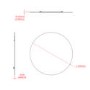 Round Hang N Lock Bathroom Mirror 600mm - Croydex