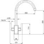 Smeg Chrome Twin Lever Dual Flow Mixer Kitchen Tap - Modena