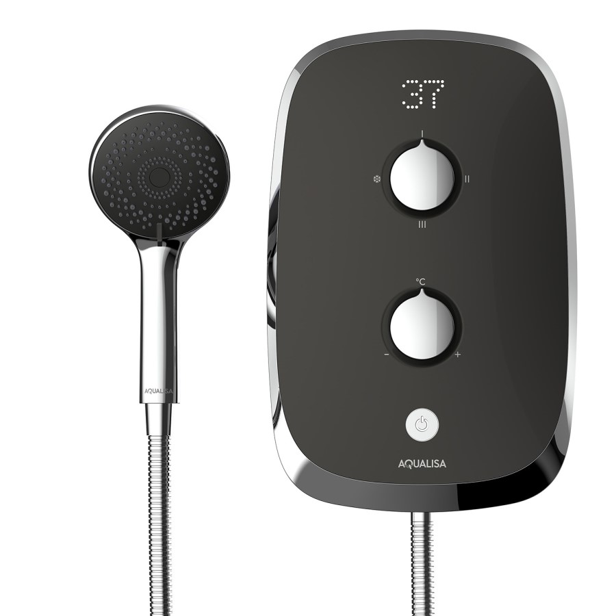 GRADE A1 - Aqualisa eMOTION 10.5kW Grey Electric Shower